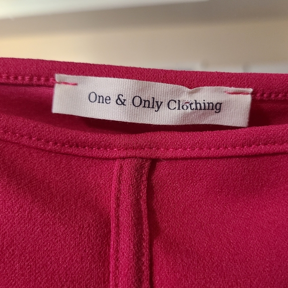 NWT Hot Pink Faux Corset Tank Top - Picture 3 of 11